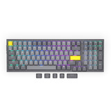 ENDORFY Celeris 1800, gaming toetsenbord Grijs, US lay-out, ENDORFY Yellow by Gateron, ARGB, PBT keycaps, Hot-swap, Bluetooth / USB-C / 2.4 GHz