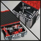 Einhell E-Case Tower gereedschapswagen Zwart/rood, 1x E-Case L, 2x E-Case S