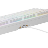 Glorious GMMK 3 100% Prebuilt Wired White, gaming toetsenbord Wit, US lay-out, Glorious Fox, 100%, RGB, GPBT-doubleshot keycaps, Knob