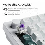 Keychron Q0 HE QMK Wireless Custom Number Pad, numpad Wit, US lay-out, Gateron Double-Rail Magnetic Nebula, Hot-swap, RGB, Double-shot PBT keycaps