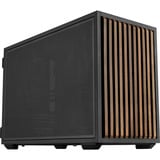 Lian Li B4-mATX (Wood Edition) mini tower behuizing Zwart/houtkleur | 2x USB-A | 1x USB-C
