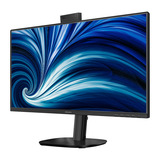 Philips 24B2U3301H/00 23.8" monitor Zwart, HDMI, DisplayPort, USB-C, LAN, Audio, webcam, 120 Hz