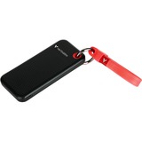 Verbatim Pocket 1 TB externe SSD Zwart/rood, USB-C 3.2 Gen 2 (10 Gbit/s), Incl. met sleutelhanger en kabelbevestiging