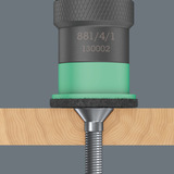 Wera 881/4/1 SB Afstandshouder met variabele schroefdiepte instelling, 1/4" x 95 mm bit Zwart/groen
