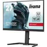 iiyama G-Master Red Eagle GB2770QSU-B6 27" gaming monitor Zwart, 180 Hz, HDMI, DisplayPort, Audio