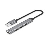 ACT Connectivity USB-A hub 2.0, 4 poorts USB-A usb-hub Aluminium