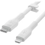 Belkin BoostCharge Flex USB-C-kabel met Lightning-connector Wit, 1 meter