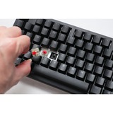 Ducky Zero 6108 Classic Black RGB mechanisch gaming toetsenbord Zwart, US lay-out (QWERTY), Cherry MX2A Blue, 100%, RGB leds, Double-shot PBT, hot swap, 2.4GHz | Bluetooth | USB-C