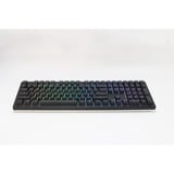 Ducky Zero 6108 Classic Black, gaming toetsenbord Zwart/wit, US lay-out, Cherry MX2A Blue, RGB leds, Double-shot PBT, hot swap, 2.4GHz | Bluetooth | USB-C