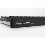 Ducky Zero 6108 Classic Black, gaming toetsenbord Zwart/wit, US lay-out, Cherry MX2A Blue, RGB leds, Double-shot PBT, hot swap, 2.4GHz | Bluetooth | USB-C