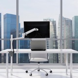 Ergotron LX Desk Monitor Arm met hoog statief monitorarm Wit