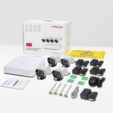 Foscam FN8108W-B4-1T, 2K/3MP 8-kanaals WiFi beveiligingsset beveiligingscamera Wit