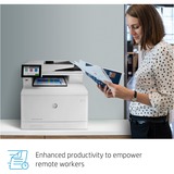 HP Color LaserJet Enterprise MFP M480f all-in-one kleurenlaserprinter met faxfunctie Grijs/zwart, Printen, kopiëren, scannen, faxen, USB