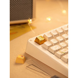 Iqunix ZX75 Sunset Ponder Wireless Mechanical Keyboard, gaming toetsenbord Lichtgeel, US lay-out, Gateron Red, RGB leds, 75%, Hot-swappable, Double-shot PBT, 2.4GHz | Bluetooth 5.1 | USB-C