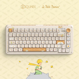 Iqunix ZX75 Sunset Ponder Wireless Mechanical Keyboard, gaming toetsenbord Lichtgeel, US lay-out, Gateron Red, RGB leds, 75%, Hot-swappable, Double-shot PBT, 2.4GHz | Bluetooth 5.1 | USB-C