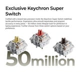 Keychron C1 Pro-M4, toetsenbord Grijs, US lay-out, Keychron Super Banana, 80% TKL, RGB leds, OSA Double-Shot PBT, hot swap, 8000 Hz