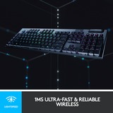 Logitech G915 LIGHTSPEED Wireless RGB Mechanical Gaming Keyboard Zwart, US lay-out, GL Tactile, RGB leds, Bluetooth