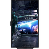 Samsung Odyssey G7 G70F 27" 4K UHD gaming monitor Zwart, 2x HDMI, DisplayPort, 2x USB-A, USB-B, 180 Hz / 360 Hz