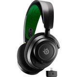 SteelSeries Arctis Nova 7X gaming headset Zwart/groen, 2,4 GHz, Bluetooth, Pc, Xbox One, Xbox Series X/S, PlayStation4/5, Nintendo Switch, Meta Quest 2