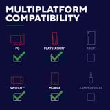 Trust GXT 491P Fayzo Draadloze  over-ear gaming headset Lichtpaars, 2.4 GHz | Bluetooth