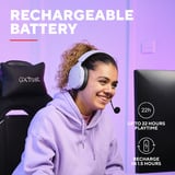 Trust GXT 491P Fayzo Draadloze  over-ear gaming headset Lichtpaars, 2.4 GHz | Bluetooth
