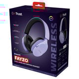 Trust GXT 491P Fayzo Draadloze  over-ear gaming headset Lichtpaars, 2.4 GHz | Bluetooth