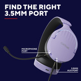 Trust GXT 491P Fayzo Draadloze gamingheadset over-ear gaming headset Lichtpaars, 2.4 GHz, Bluetooth