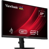 ViewSonic VG2709U-2K dockingmonitor met dubbele luidsprekers en Daisy Chain 27" Zwart (mat), 1x DisplayPort, 1x HDMI, 1x USB-C, 2x USB-A, 1x RJ-45