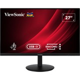 ViewSonic VG2709U-2K dockingmonitor met dubbele luidsprekers en Daisy Chain 27" Zwart (mat), 1x DisplayPort, 1x HDMI, 1x USB-C, 2x USB-A, 1x RJ-45