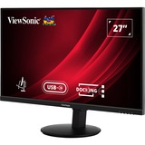 ViewSonic VG2709U-2K dockingmonitor met dubbele luidsprekers en Daisy Chain 27" Zwart (mat), 1x DisplayPort, 1x HDMI, 1x USB-C, 2x USB-A, 1x RJ-45
