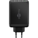goobay 100W GaN USB-C PD Multiport snellader Zwart, 3x USB-C, 1x USB-A