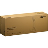 goobay Freestanding Single Monitor Mount, 17 tot 32 inch monitorarm Zwart