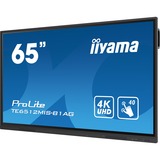 iiyama Prolite TE6512MIS-B3AG 65" 4K Ultra HD Public Display Zwart, 4K UHD, Touch, WiFi, VGA, HDMI, USB-C, LAN, Audio