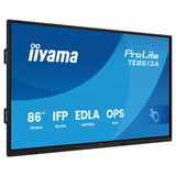 iiyama Prolite TE8613A-B2AG 85.6" 4K Ultra HD Public Display Zwart, HDMI, DisplayPort, Audio, LAN, USB, WiFi-6E, Bluetooth 5.0, Android, Touch