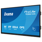 iiyama Prolite TE8613A-B2AG 85.6" 4K Ultra HD Public Display Zwart, HDMI, DisplayPort, Audio, LAN, USB, WiFi-6E, Bluetooth 5.0, Android, Touch
