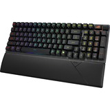 ASUS ROG STRIX SCOPE II 96 RX Wireless RGB mechanisch gaming toetsenbord Zwart, US lay-out (QWERTY), ROG RX Red, 96%, 96%, RGB leds, Hot-swappable, PBT Double-shot, Bluetooth / 2.4GHz / USB 2.0