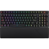 ASUS ROG STRIX SCOPE II 96 RX Wireless RGB mechanisch gaming toetsenbord Zwart, US lay-out (QWERTY), ROG RX Red, 96%, 96%, RGB leds, Hot-swappable, PBT Double-shot, Bluetooth / 2.4GHz / USB 2.0