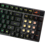 ASUS ROG STRIX SCOPE II 96 RX Wireless RGB mechanisch gaming toetsenbord Zwart, US lay-out (QWERTY), ROG RX Red, 96%, 96%, RGB leds, Hot-swappable, PBT Double-shot, Bluetooth / 2.4GHz / USB 2.0