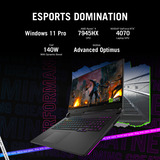 ASUS ROG Strix G17 G713PI-HX130W 17.3"  gaming laptop Grijs | R9 7940HX | RTX 4070 | 16 GB | 1 TB SSD