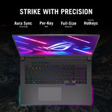 ASUS ROG Strix G17 G713PI-HX130W 17.3"  gaming laptop Grijs | R9 7940HX | RTX 4070 | 16 GB | 1 TB SSD