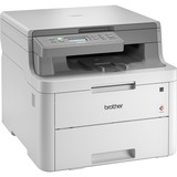 Brother DCP-L3510CDW all-in-one ledprinter met faxfunctie Grijs/antraciet, Printen, Kopiëren, Scannen, WLAN, USB