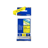 Brother Label tapecassette TZE-651 printlint 24 mm, zwart op geel
