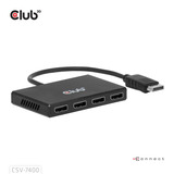 Club 3D DisplayPort splitter Zwart