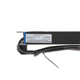 DSI 19 inch 8 voudige stekkerdoos met schakelaar stekkerdoos Zwart, voor 8 stekkers