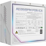 GIGABYTE AORUS ELITE GP-AE850PM PG5 ICE, 850 Watt voeding  Wit, 6x PCIe, 1x 12VHPWR, Kabelmanagement