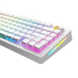 Glorious Aura V3 RGB Keycaps Wit, Pudding-style keycaps, Double Shot PBT, 130 stuks