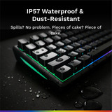 Glorious GMBK 75%, gaming toetsenbord Zwart, US lay-out, Membraan, 75%, RGB