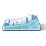 Iqunix OG80 Wintertide Wireless Mechanical Keyboard Lichtblauw, US lay-out (QWERTY), IQUNIX Moonstone, 80% (TKL)	, RGB leds, Hot-swappable, PBT, 2.4GHz | Bluetooth 5.1 | USB-C
