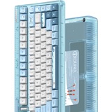 Iqunix OG80 Wintertide Wireless Mechanical Keyboard Lichtblauw, US lay-out (QWERTY), IQUNIX Moonstone, 80% (TKL)	, RGB leds, Hot-swappable, PBT, 2.4GHz | Bluetooth 5.1 | USB-C