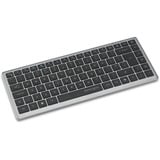 Kensington KB435 EQ Rechargeable Multi-Device Compact Keyboard Grijs, US-International lay-out (QWERTY), Scissor switches, 80% (TKL), USB, 2,4 GHz, Bluetooth 5.4